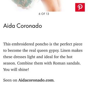 Mexican embroidered boho dress featured Elle Magazine